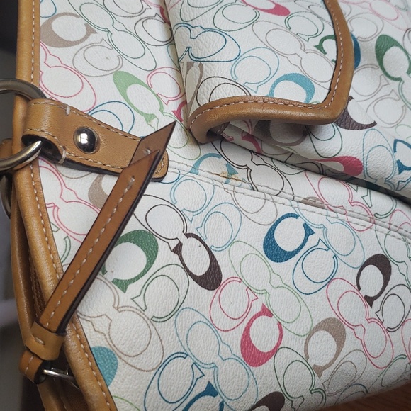 Coach Chelsea Signature Leah Zip Top Great Summer Bag N:C1077-F15140 - Picture 16 of 17